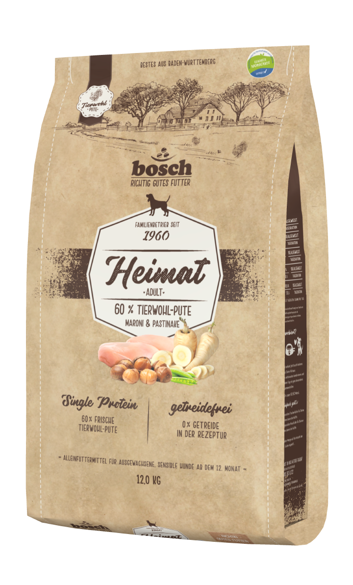 bosch Hunde-Trockenfutter Heimat Adult Tierwohl-Pute